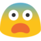 Fearful Face emoji on Google